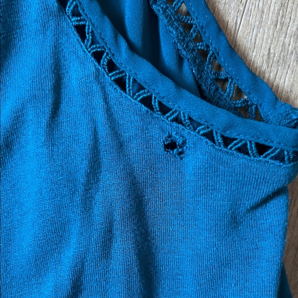 LOFT Teal Sleeveless Tank Top - Picture 4 of 4